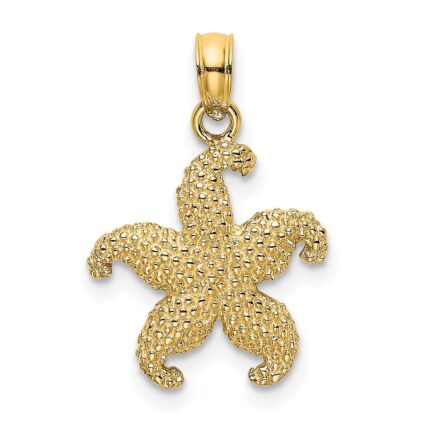 10K Puffed Starfish Charm