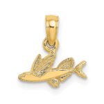 10K Mini Flying Fish Charm