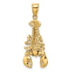 10K 2-D Moveable Lobster Charm - Image 4