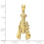 10K 2-D Moveable Lobster Charm - Image 3