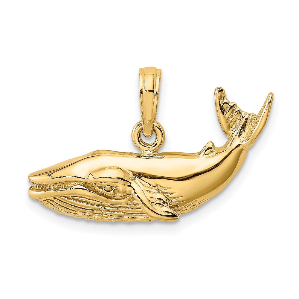 10K7920.jpg 10K 2-D Humpback Whale Charm - Image 1