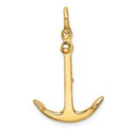 10K 3-D Polished Anchor 2 Piece and Moveable Charm - Image 4