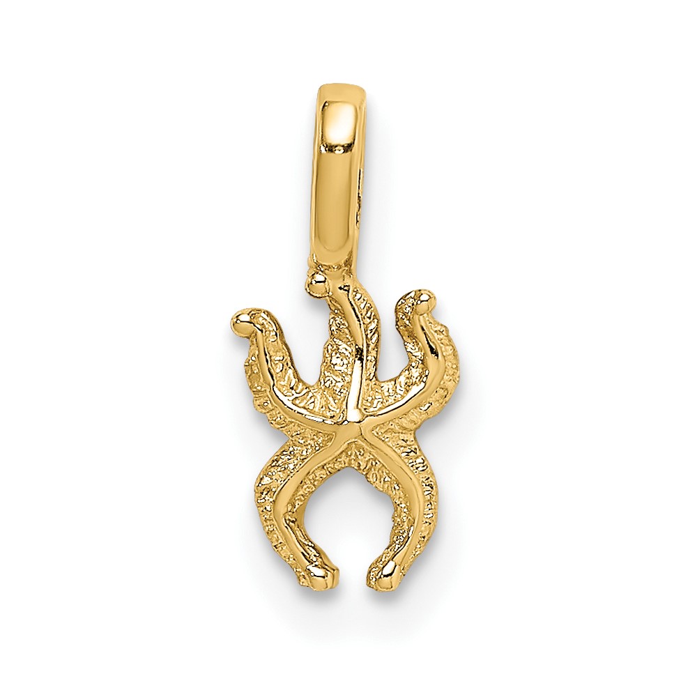 10K7933.jpg 10K Mini Starfish W/Fixed Bail Charm - Image 1