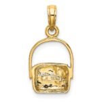 10K 2-D Nantucket Basket Charm - Image 4