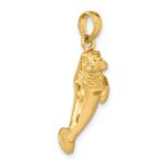 10k 3-D Polished Manatee Charm - Image 5