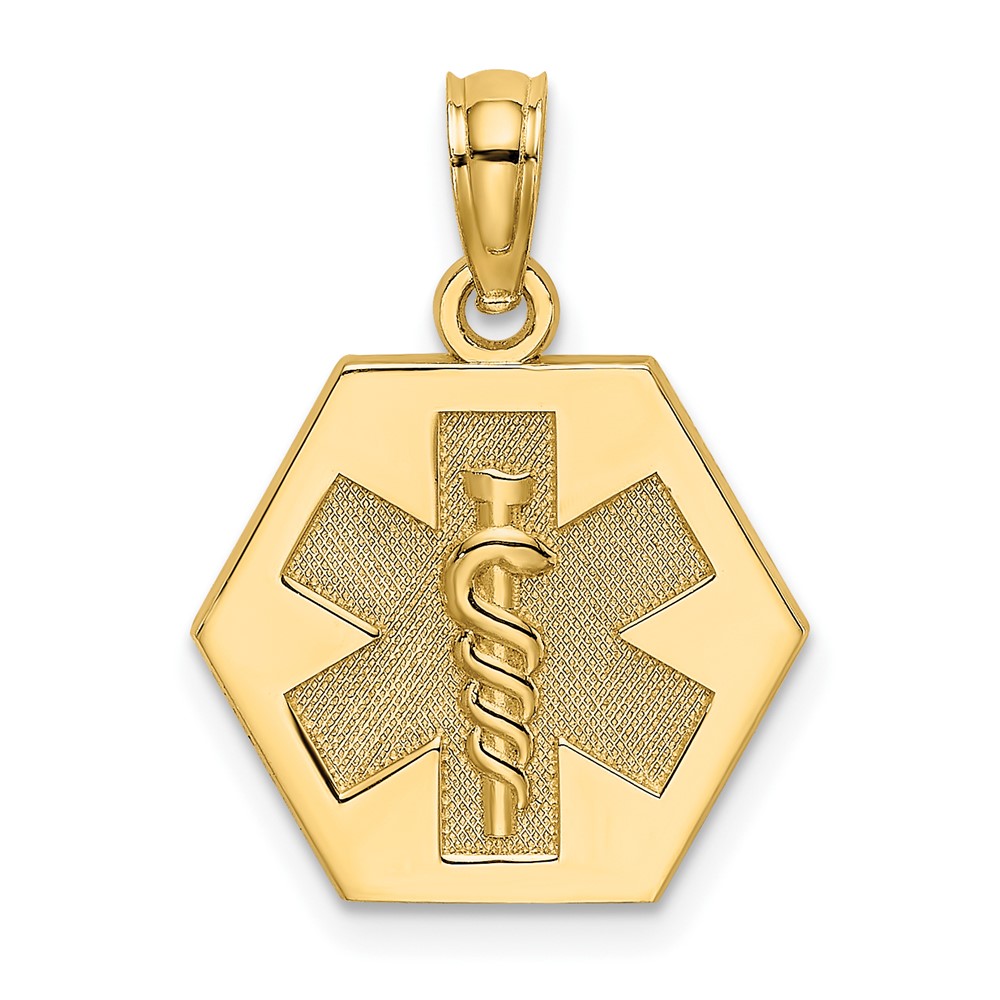 10K8314.jpg 10k Medical Disc Pendant - Image 1