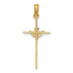 10K Dove On Stick Cross Charm - Image 4