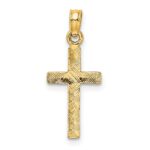 10K Polished Cross Charm - Image 4