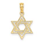 10K Polished Star Of David Charm - Image 4