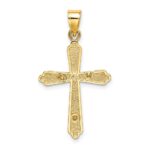 10K Textured Crucifix Charm - Image 4