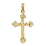 10K Narrow Budded Crucifix Charm - Image 4