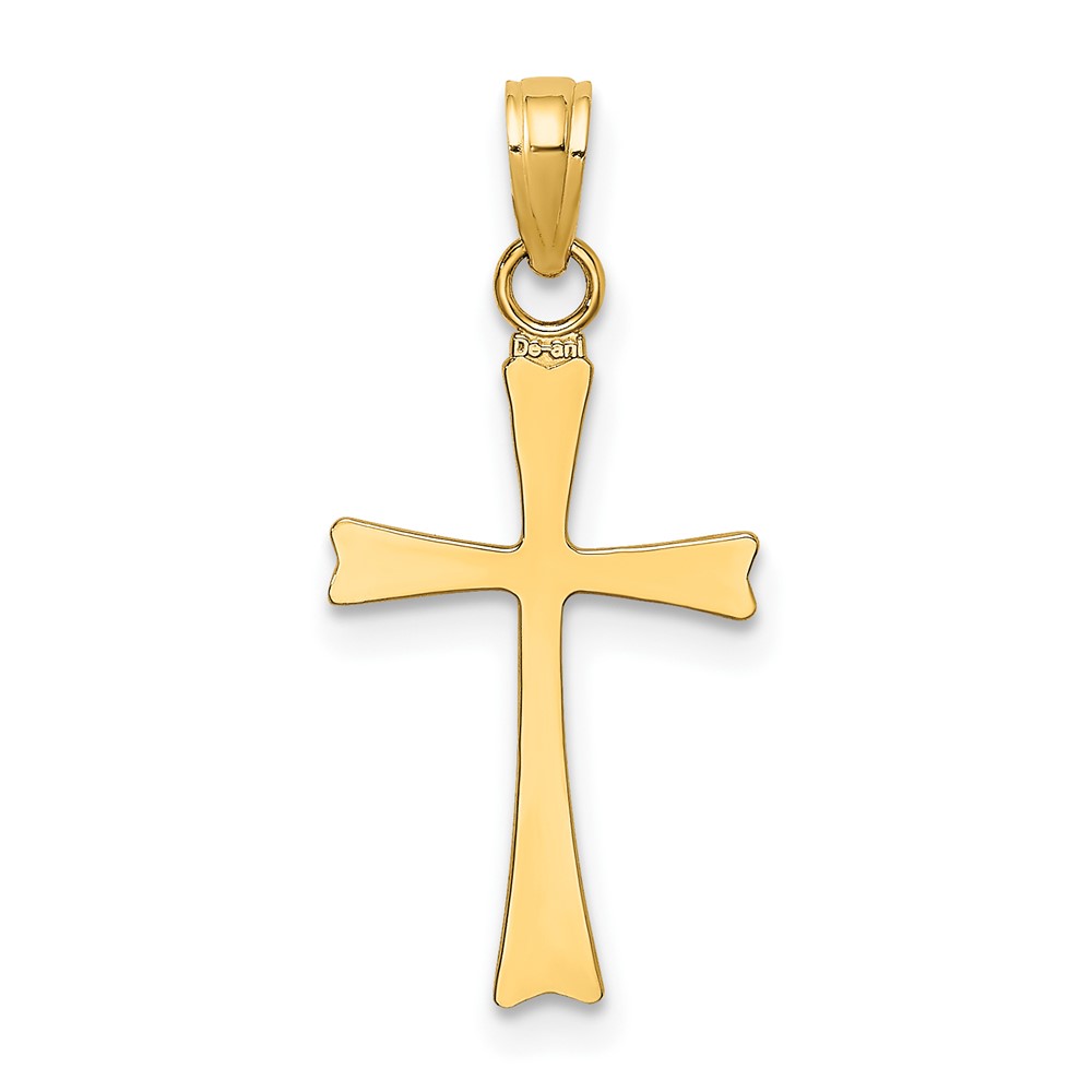 10K8481.jpg 10K Polished Cross Charm - Image 1