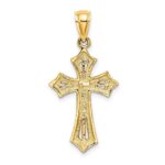 10K Beaded Cross Charm - Image 4