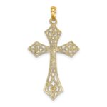 10K Filigree Cross Charm - Image 4