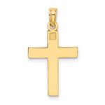 10K D/C Block Cross  Charm - Image 4
