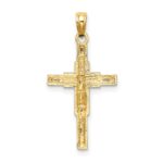10K Beaded Accent Crucifix Charm - Image 4