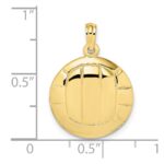 10K Polished VolleyBall Charm - Image 3