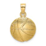 10K Textured Basketball Charm