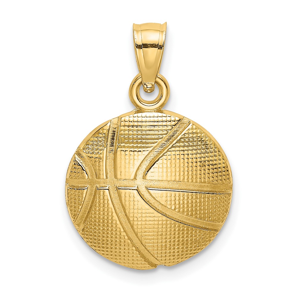 10K8774.jpg 10K Textured Basketball Charm - Image 1