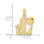 10K #1 Bowling Ball and Two Pins Charm - Image 3