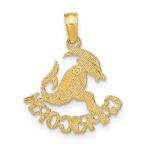 10K CAPRICORN Zodiac Charm - Image 4