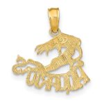 10K AQUARIUS Zodiac Charm - Image 4