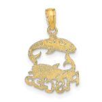 10K PISCES Zodiac Charm - Image 4