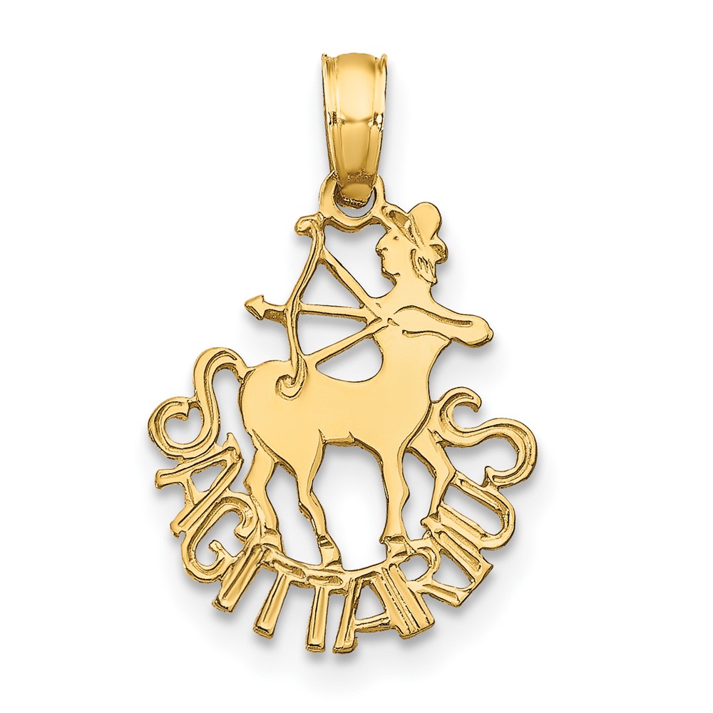10K8954.jpg 10K SAGITTARIUS Zodiac Charm - Image 1