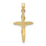 10K W/ Rhodium INRICrucifix Charm - Image 4