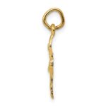 10k Polished Ballerina Charm - Image 2