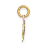 10K w/Rhodium and D/C Hearts In Cross Charm - Image 2