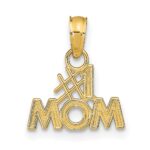 10K Polished #1 MOM Pendant
