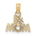 10K Polished #1 MOM Pendant - Image 4