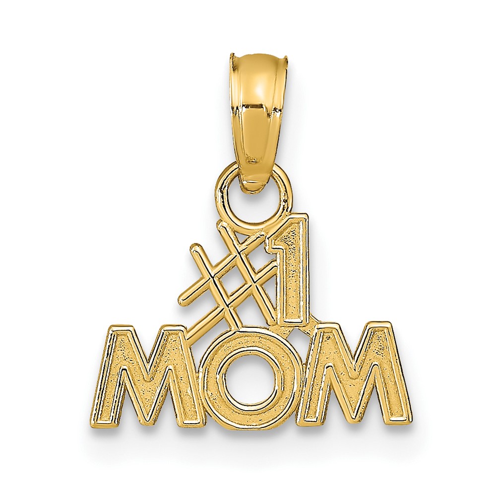 10K9595.jpg 10K Polished #1 MOM Pendant - Image 1