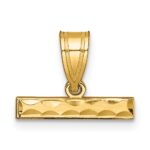 10ky Casted Large Diamond Cut Top Charm