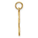 10ky Casted Large Diamond Cut Number 5 Charm - Image 2