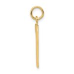 10k Large Polished Number 1 Charm - Image 2