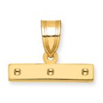 10ky Casted Large Polished Top Charm - Image 3