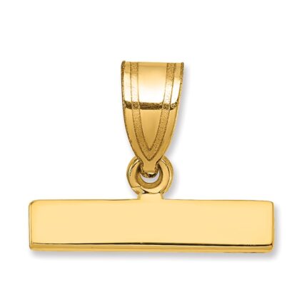 10ky Casted Large Polished Top Charm