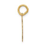 10k Medium Satin Number 5 Charm - Image 2