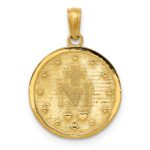 10k Miraculous Medal Pendant - Image 4