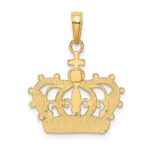 10K W/Rhodium Crown Pendant - Image 3