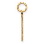 10ky Casted Medium Diamond-cut Number 1 Charm - Image 2