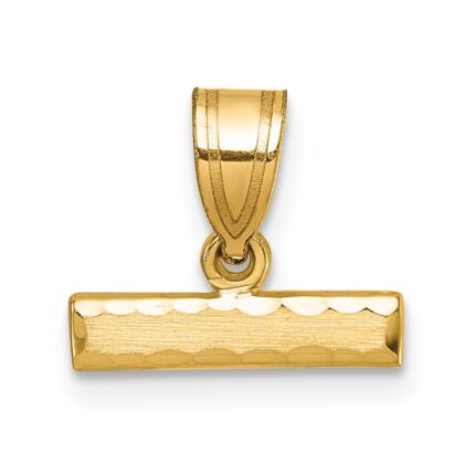 10ky Casted Medium Diamond-cut Top Charm