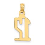 10K Number 12 Pendant - Image 4