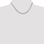 10k WG 2.9mm Flat Beveled Curb Chain - Image 4