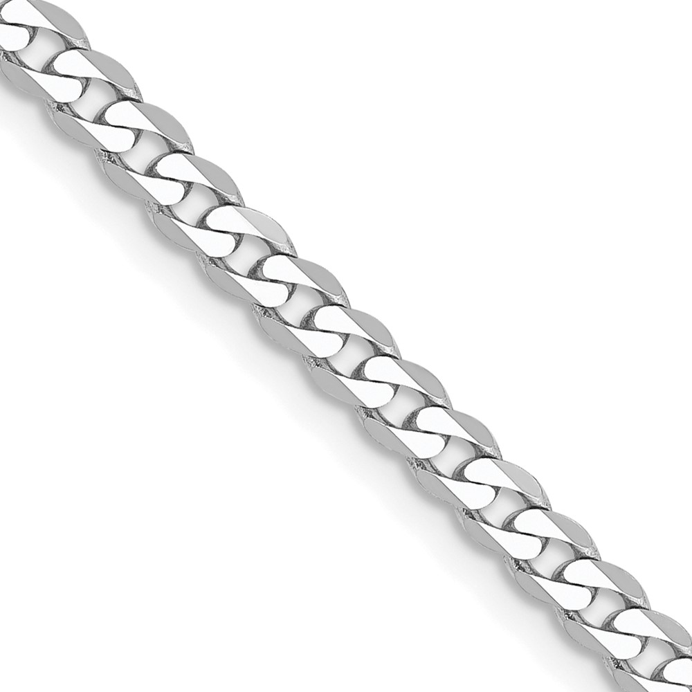 10WFBU080.jpg 10k WG 2.9mm Flat Beveled Curb Chain - Image 1