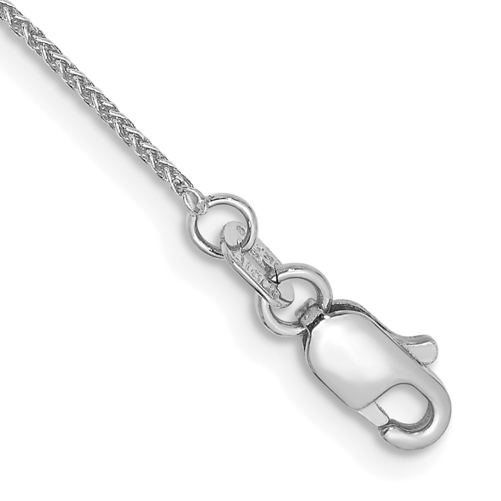 10WSP020-7.jpg 10k WG .85mm Spiga Chain Anklet - Image 1