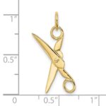 10k Moveable Scissors Charm - Image 3