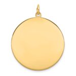10K Plain .018 Gauge 28.5x28.5mm Circular Engravable Disc Charm